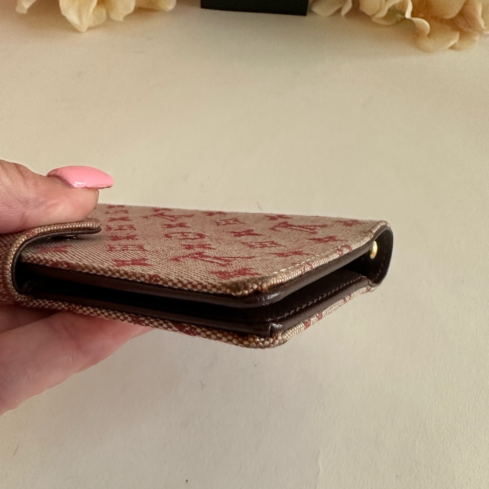 AUTH Louis Vuitton LV Diary Agenda PM Red Pink Monogram Mini Lin With Inserts! - Picture 8 of 8